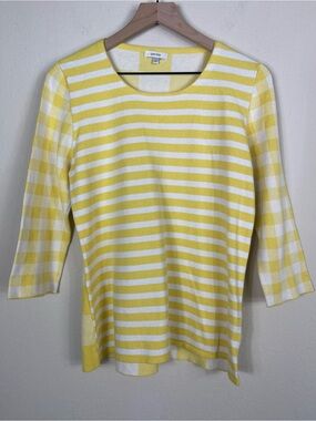 Tyler Boe Gingham Silk Cotton Sweater